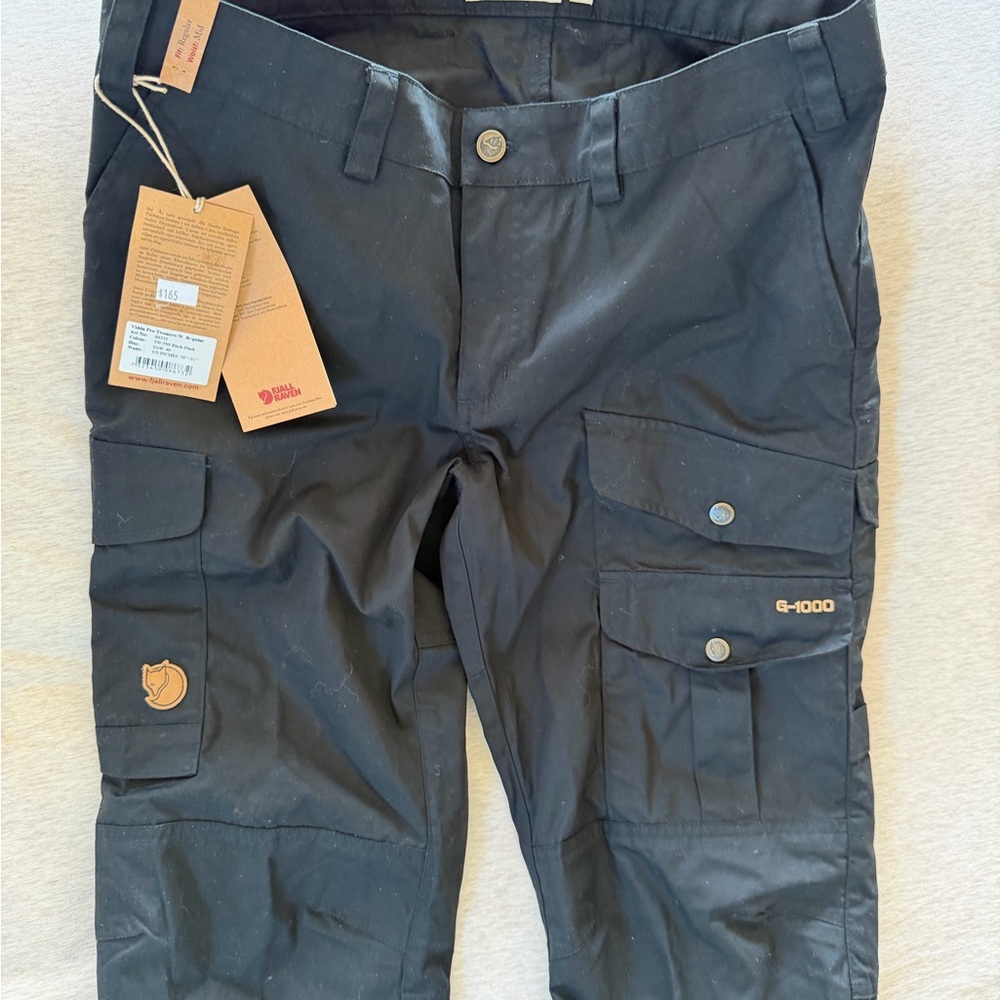 Women’s Fjallraven G-1000 Vidda Pro Black Hiking Pants - Picture 2 of 10